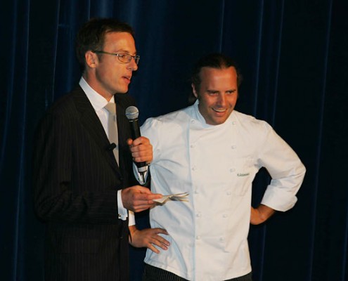 Moderator Holzach Interview Sterne Koch Kofler-catering